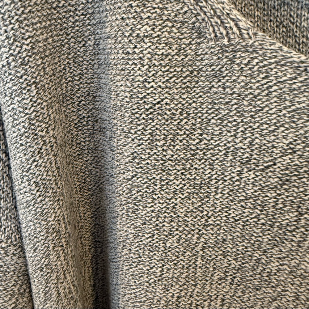 Anthropologie Moth Fairview Pullover Sweater Gray Marled Cotton Women’s Size L - Picture 5 of 11